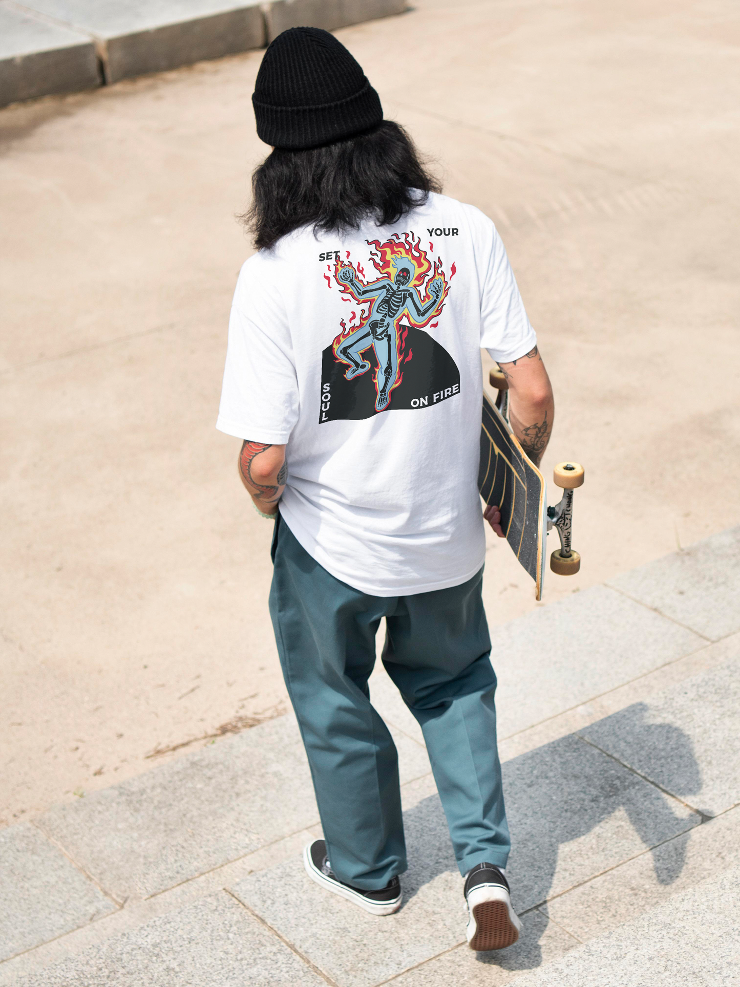 SET YOUR SOUL ON FIRE – Premium Heavyweight T-Shirt