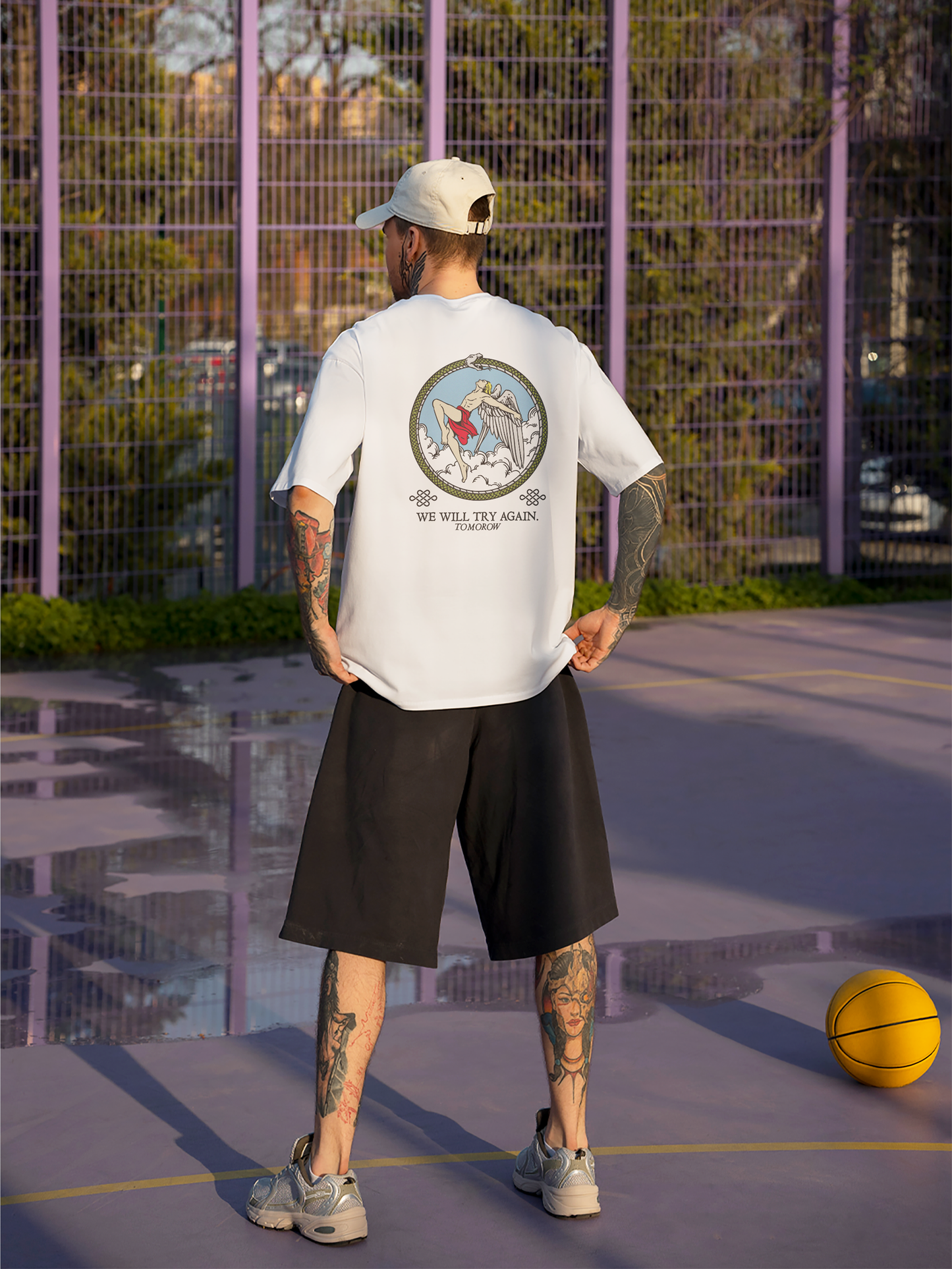 WE WILL TRY AGAIN – Premium Heavyweight T-Shirt